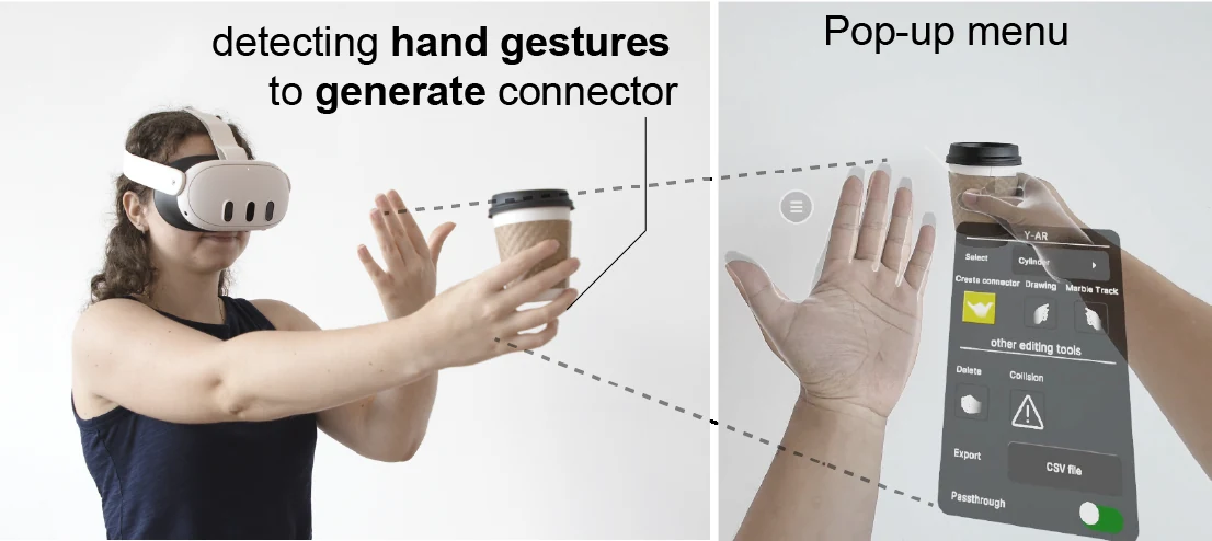 Y-AR mixed reality interface for designing bent wire structures